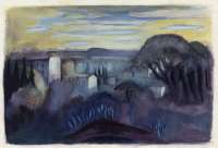 Landschaft im Abendlicht