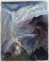 Tal mit Nebelfeldern, Sizilien