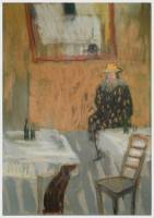 Madame Frère mit Hund