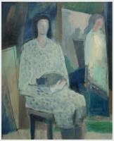 Frau mit Katze