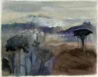 Landschaft mit Fabrik, Toscana