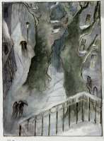 Kleiner Platz im Winter