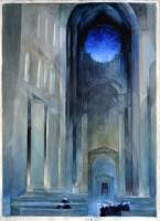 Blaue Rosette
